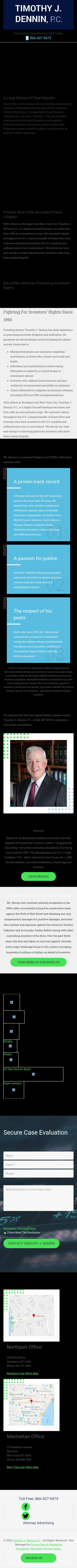 Timothy J. Dennin, P.C. - New York NY Lawyers