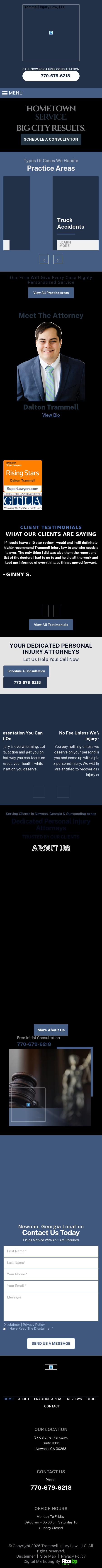 Trammell Injury Law, LLC - Newnan GA Lawyers