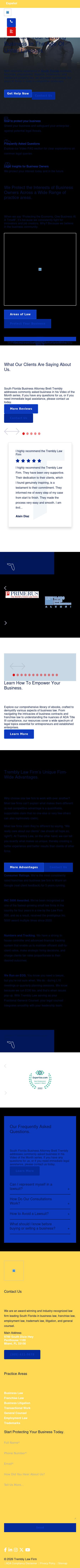 Trembly Law Firm - Florida Business Lawyers - Miami FL Lawyers