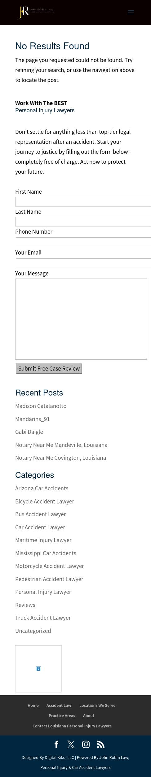 Truck Accident Lawyer New Orleans - The Law Office of John M. Robin - Covington LA Lawyers