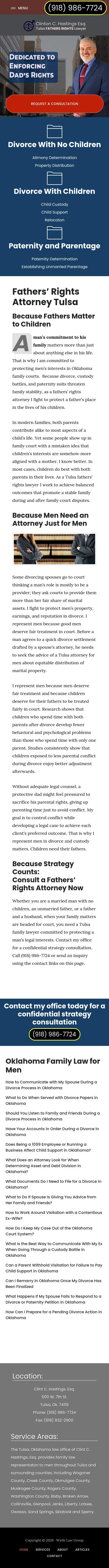 Tulsa FATHERS RIGHTS Lawyer - Tulsa OK Lawyers