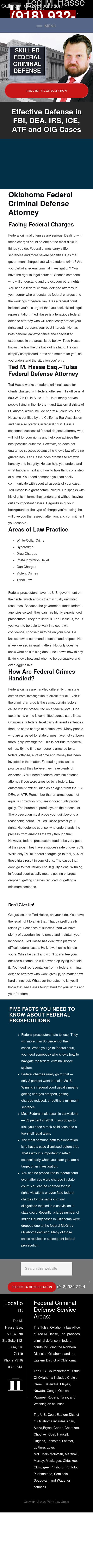 Oklahoma Federal Criminal Defense Attorney - Tulsa OK Lawyers