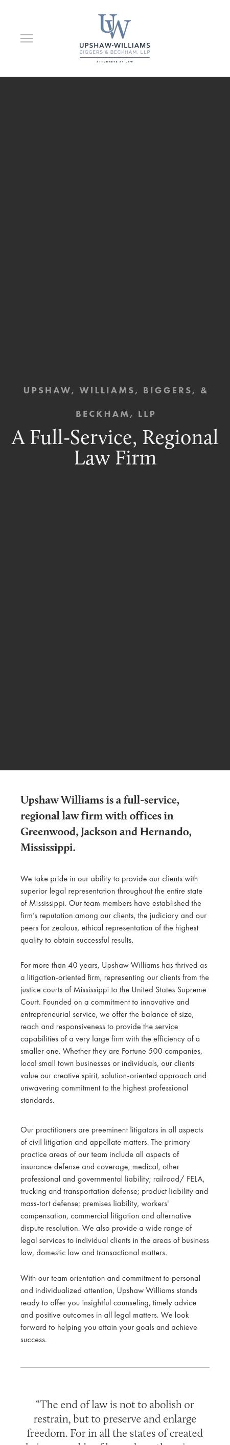 Upshaw Williams Biggers & Beckham, LLP - Ridgeland MS Lawyers