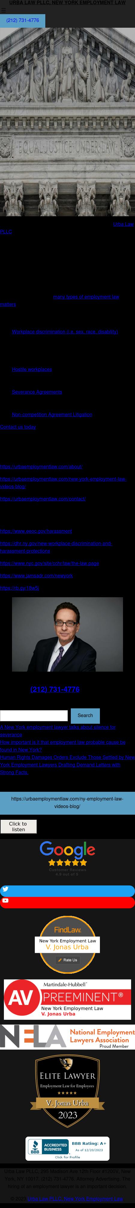Urba Law PLLC - New York NY Lawyers