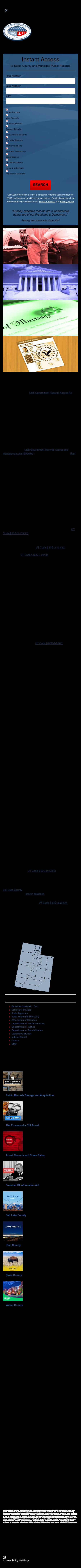 Utah State Records - Salt Lake City UT Lawyers