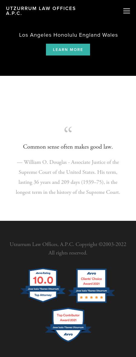 Utzurrum Law Offices A.P.C. - Los Angeles CA Lawyers