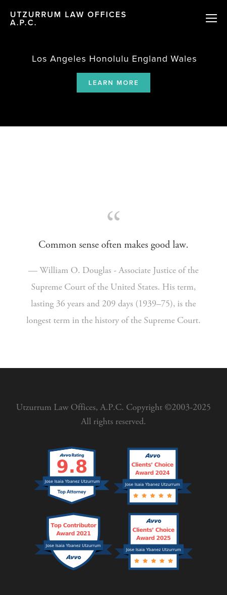 Utzurrum Law Offices A.P.C. - Los Angeles CA Lawyers
