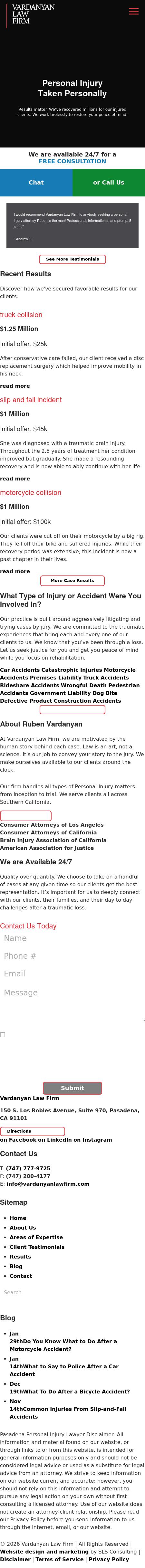 Vardanyan Law Firm - Pasadena CA Lawyers