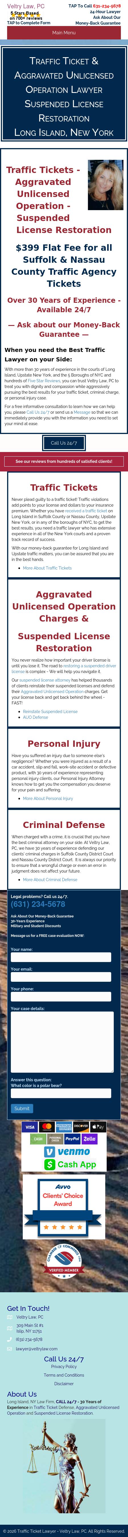 Veltry Law, PC - Islip NY Lawyers