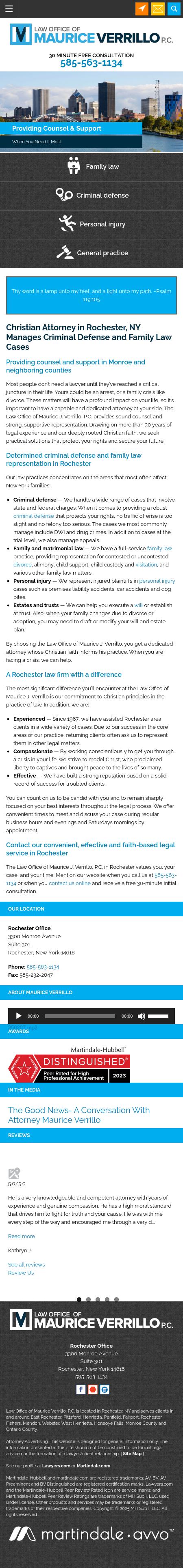 Verrillo Maurice J PC Esq. - Rochester NY Lawyers