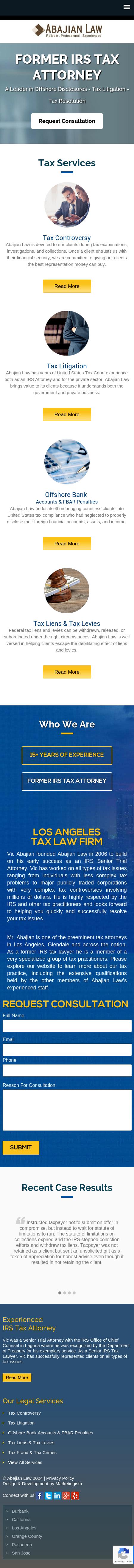 Vic Abajian, LL.M. - Irvine CA Lawyers
