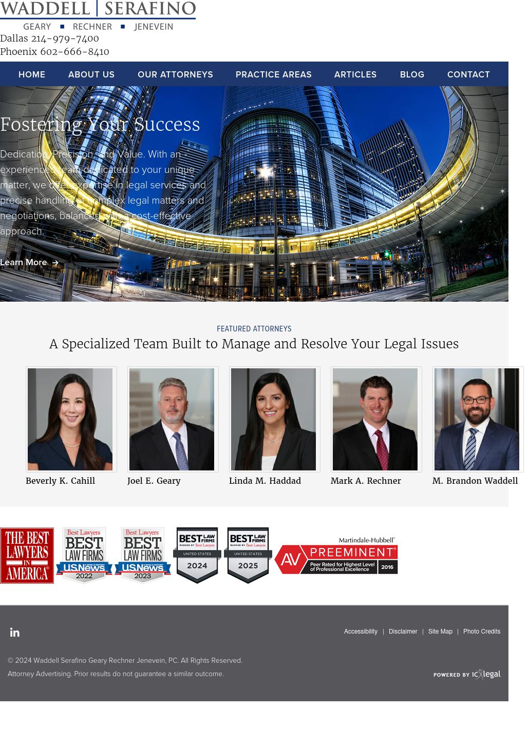 Vincent Lopez Serafino Jenevein, P.C. - Houston TX Lawyers