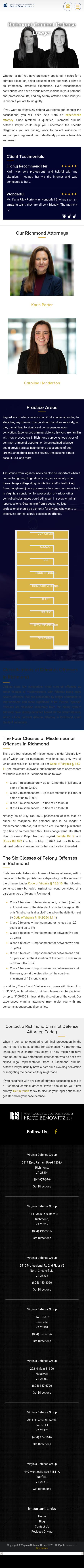 Virginia Defense Group - Blackstone VA Lawyers