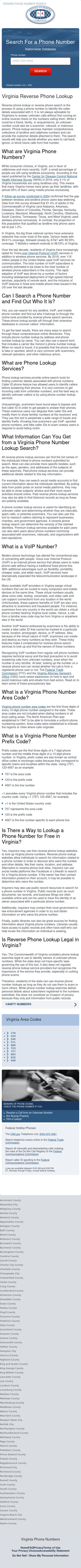 Virginia Phone Numbers - Wytheville VA Lawyers