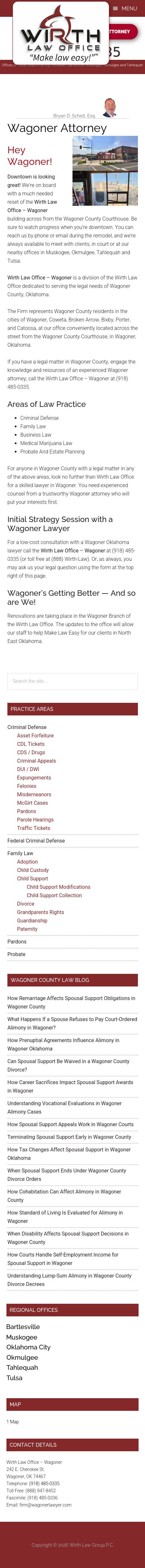 Wirth Law Office - Wagoner - Wagoner OK Lawyers