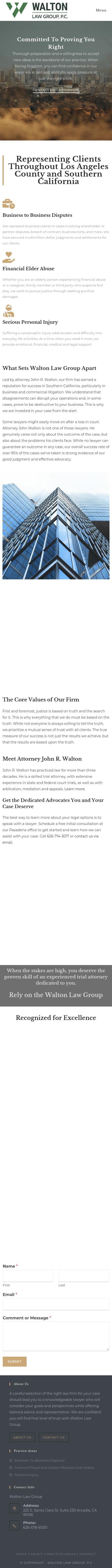 Walton Law Group - Pasadena CA Lawyers