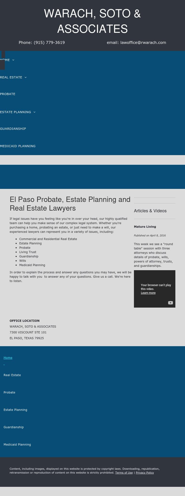 Warach, Soto & Associates - El Paso TX Lawyers