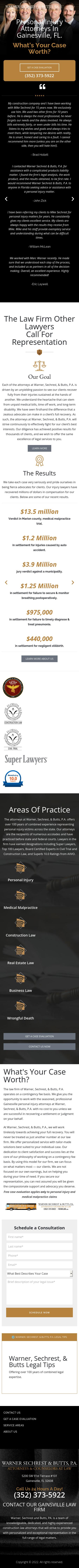 Warner, Sechrest & Butts P.A. - Gainesville FL Lawyers