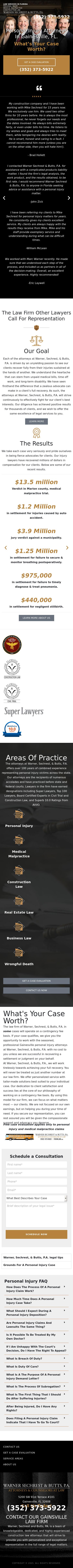 Warner, Sechrest & Butts P.A. - Gainesville FL Lawyers