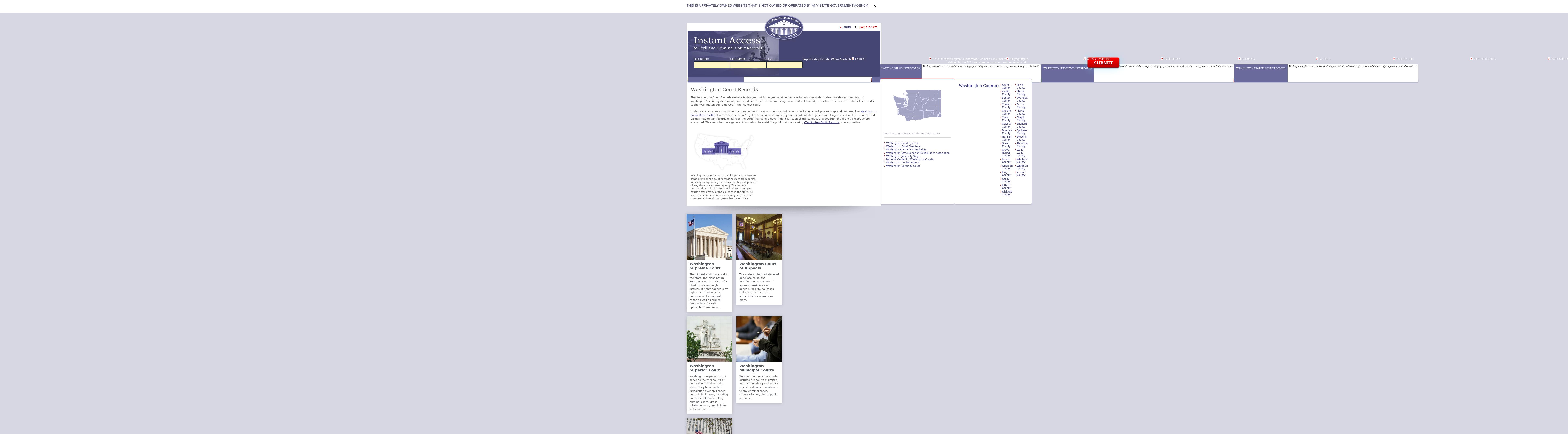 Washington Court Records - Olympia WA Lawyers