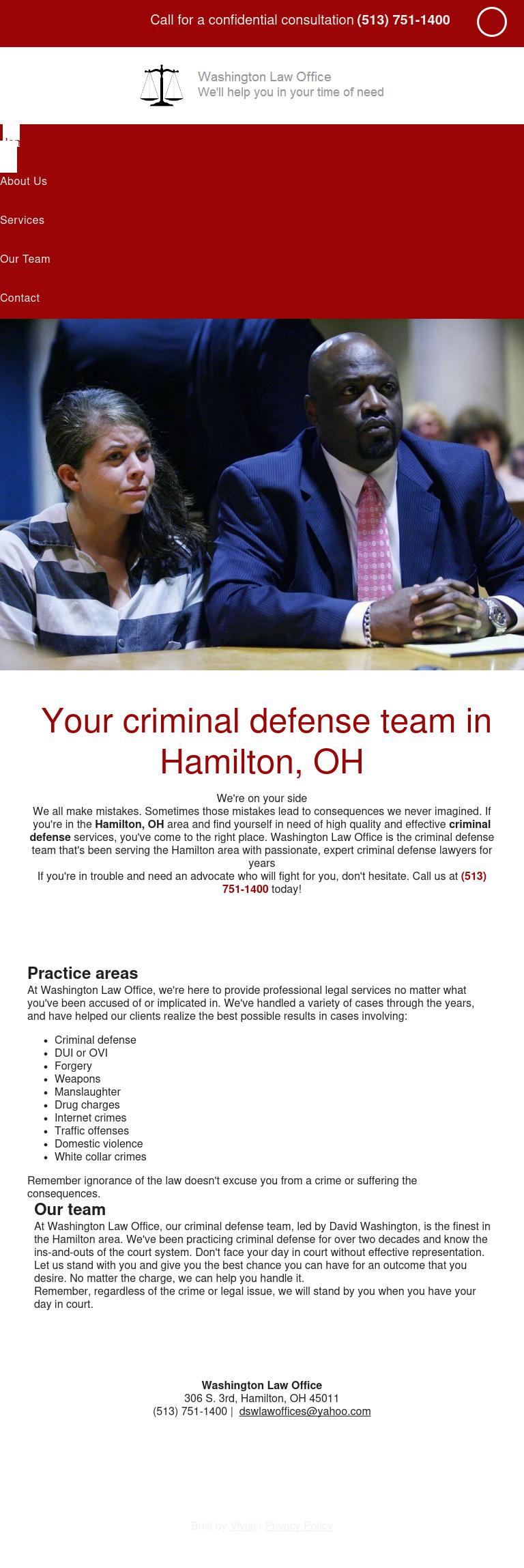 Washington David Jr - Hamilton OH Lawyers