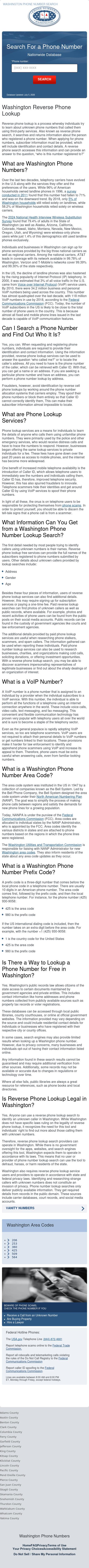 Washington Phone Number Lookup - Bainbridge Island WA Lawyers