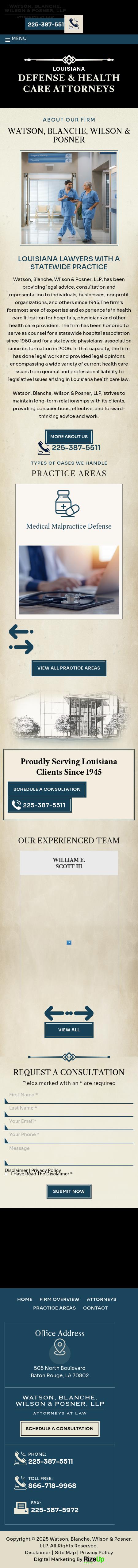 Watson, Blanche, Wilson & Posner, LLP - Baton Rouge LA Lawyers