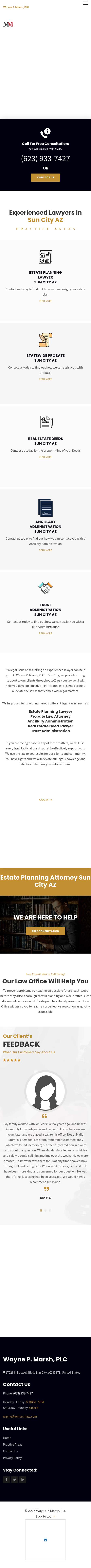 Wayne P. Marsh, P.C. - Sun City AZ Lawyers