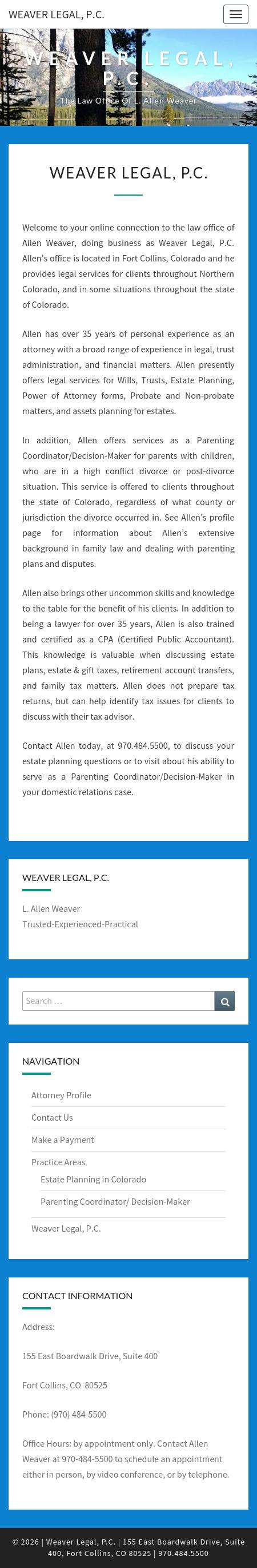 Weaver & Associates PC - Fort Collins CO Lawyers