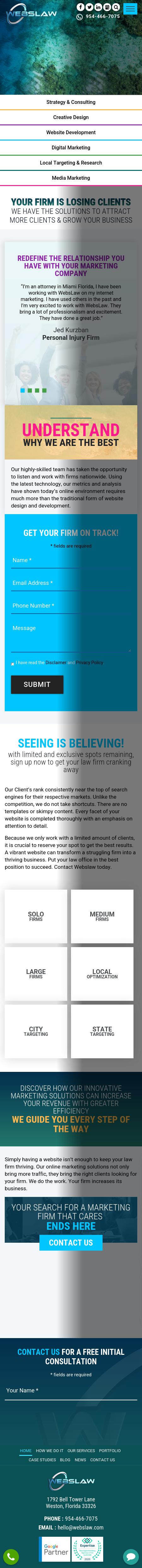 WebsLaw - Legal Marketing Agency - Hollywood FL Lawyers