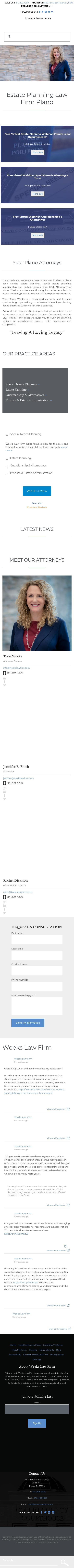 Weeks Law Firm - Plano TX Lawyers