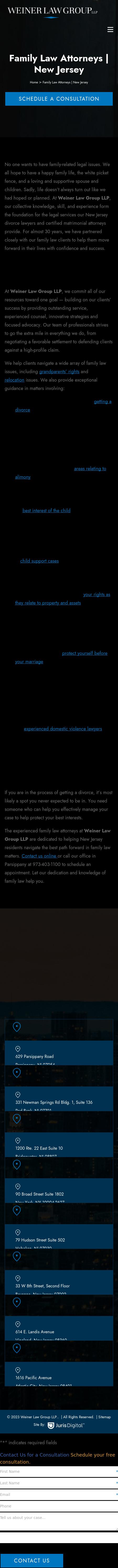 Weiner Law Group -  Parsippany-Troy Hills NJ Lawyers