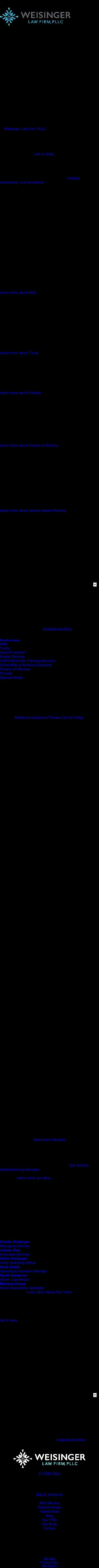 Weisinger Law Firm PLLC - San Antonio TX Lawyers