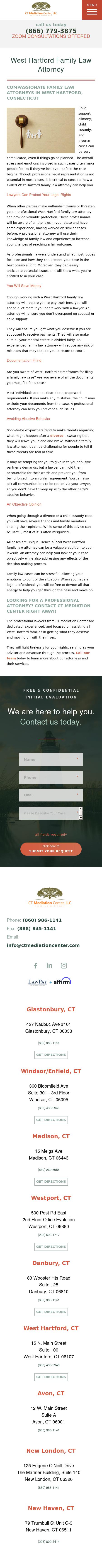 CT Mediation Center - West Hartford CT Lawyers