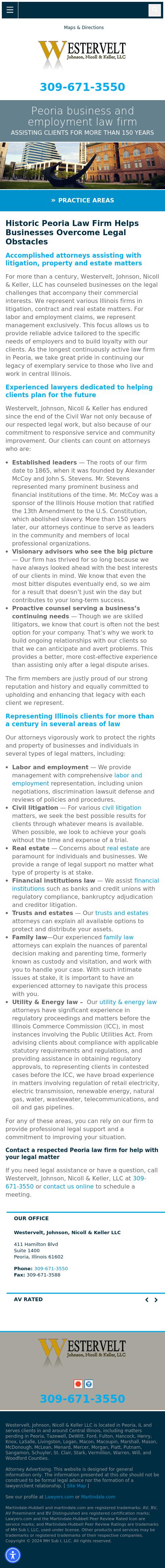 Westervelt Johnson Nicoll & Keller LLC - Peoria IL Lawyers
