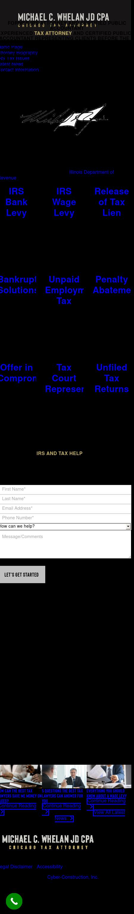 Whelan Michael C JD CPA - Des Plaines IL Lawyers