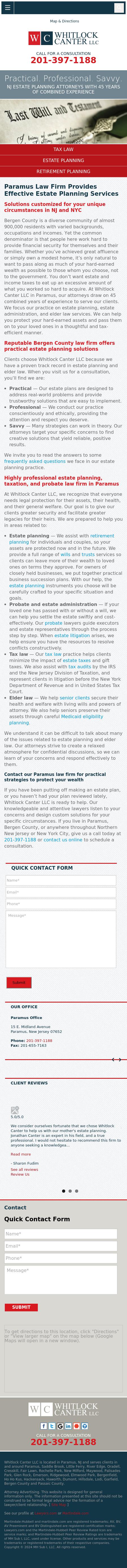 Whitlock Canter LLC - Paramus NJ Lawyers