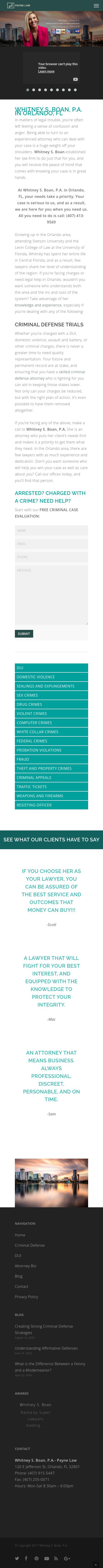 Whitney S. Boan, P.A. - Orlando FL Lawyers