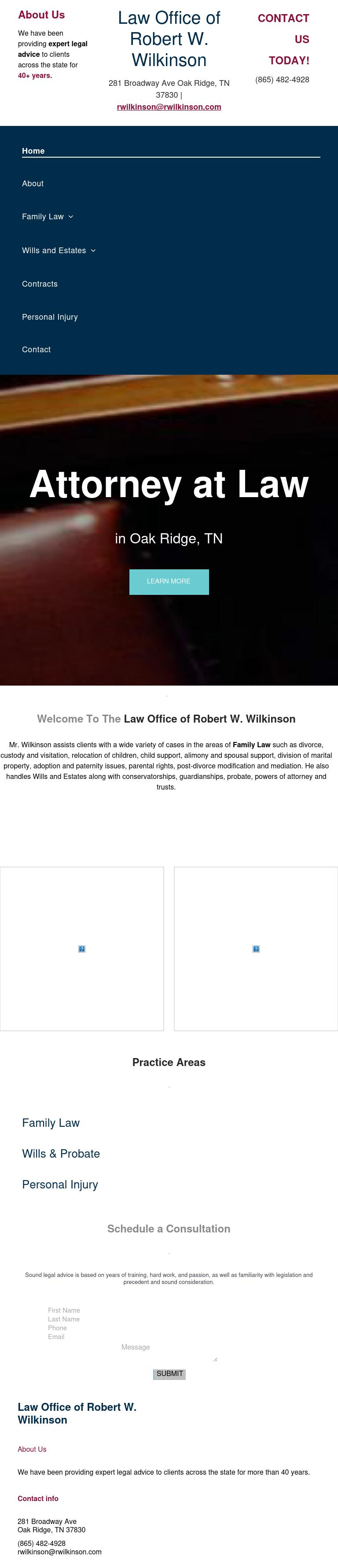 Wilkinson, Robert W - Oak Ridge TN Lawyers
