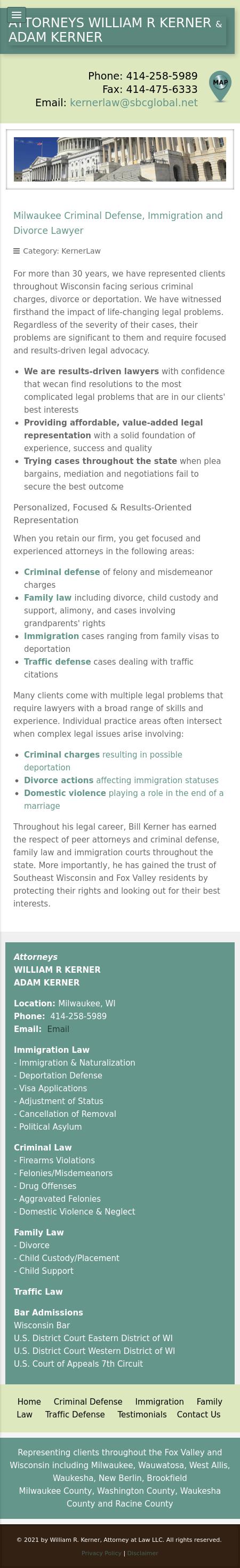William R. Kerner, Attorney at Law LLC - Milwaukee WI Lawyers
