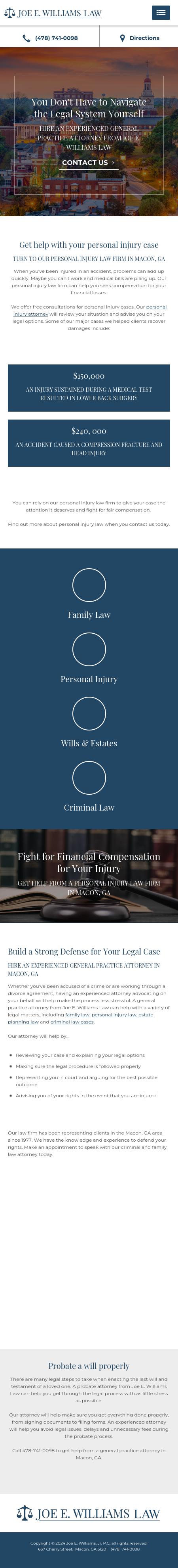 Williams, Joe E Jr - Macon GA Lawyers
