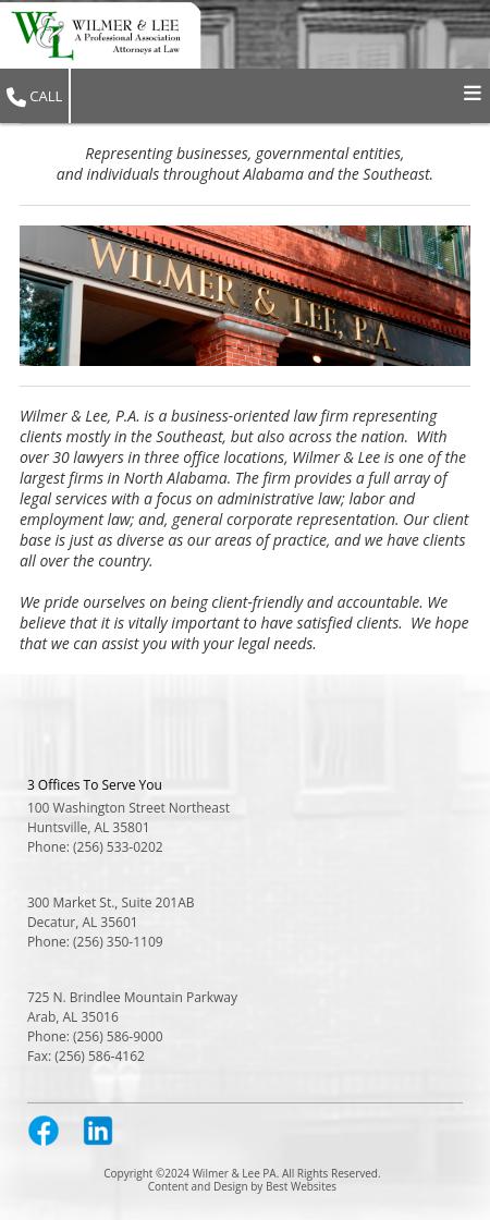 Wilmer & Lee PA - Huntsville AL Lawyers