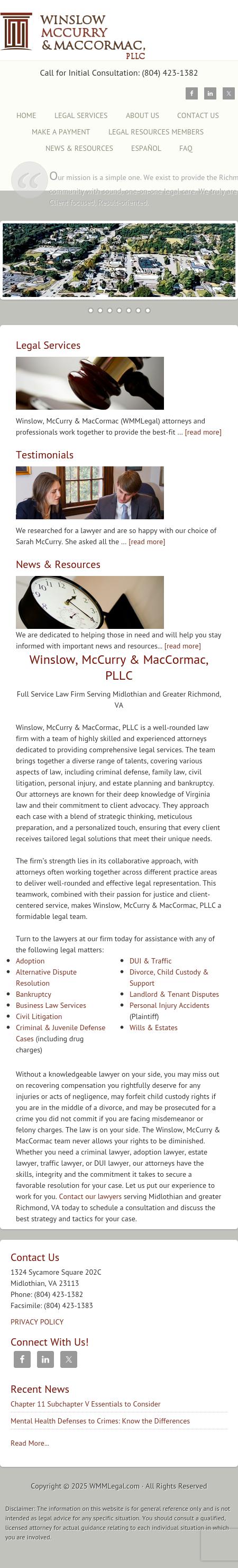 Winslow & McCurry, PLLC - Midlothian VA Lawyers