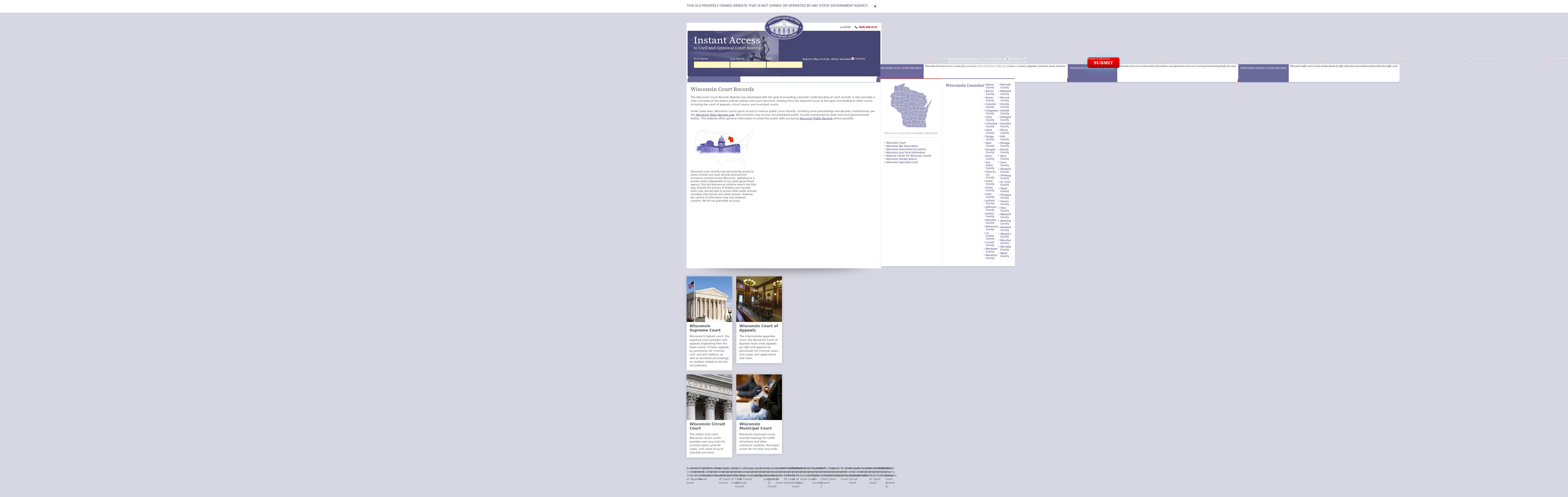 Wisconsin Court Records - Madison WI Lawyers