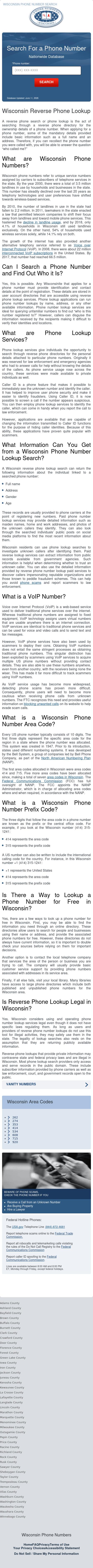Wisconsin Phone Numbers - Lake Geneva WI Lawyers