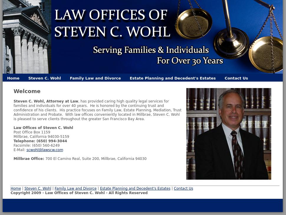 Wohl Steven C - Daly City CA Lawyers