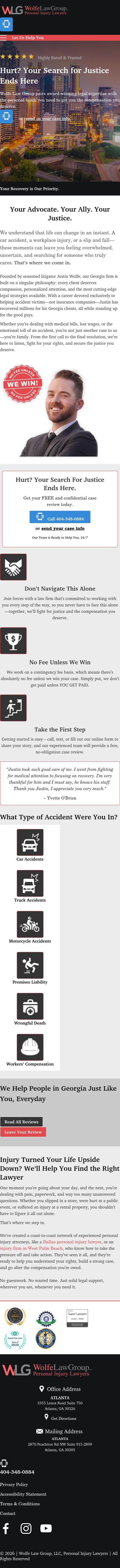 Wolfe Law Group Personal Injury Lawyers - Atlanta GA Lawyers