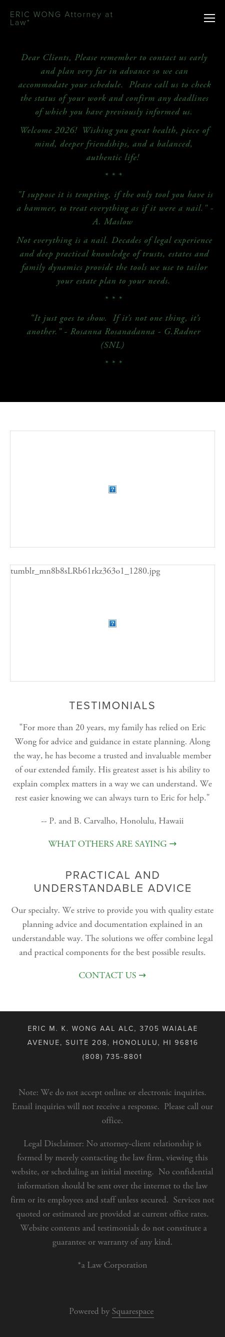 Wong Eric M K Attorney At Law - Honolulu HI Lawyers