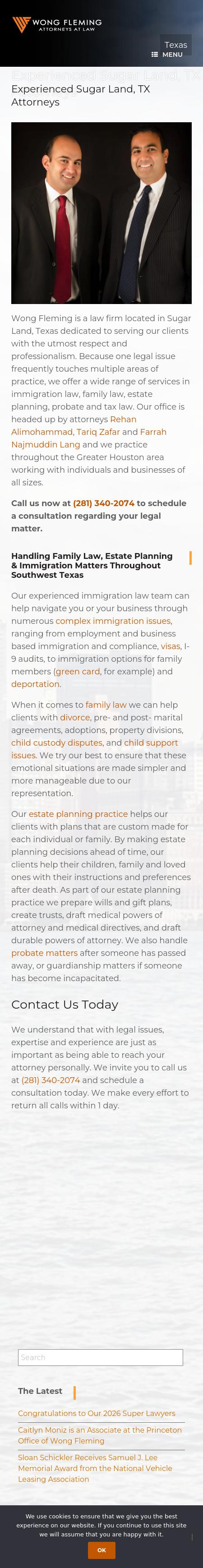 Wong Fleming - Sugar Land TX Lawyers