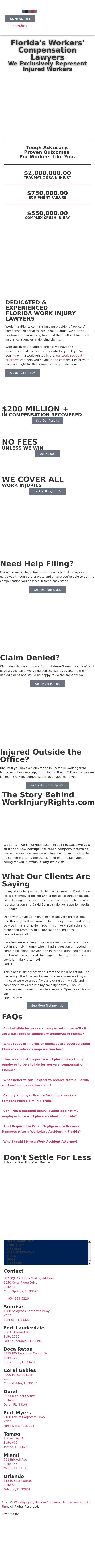 WorkInjuryRights.com - Sunrise FL Lawyers